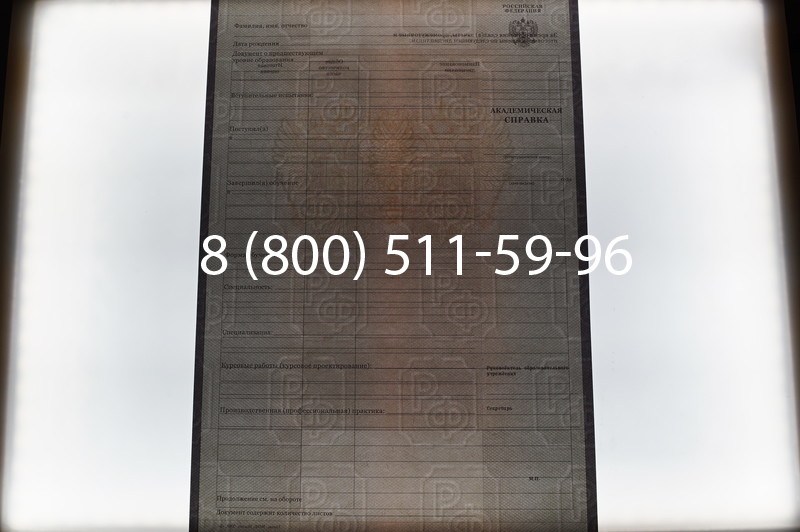 Купить Академическая справка образца 2010-2011 год для колледжа в Новосибирске