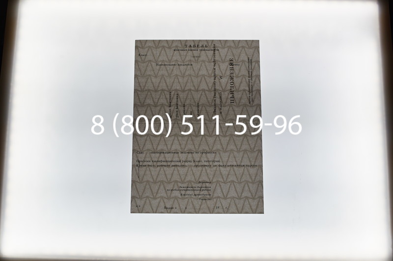 Купить Аттестат за 11 класс 1994-2006 годов в Новосибирске