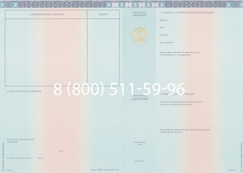 Заказать Диплом бакалавра 2014-2026 года в Новосибирске