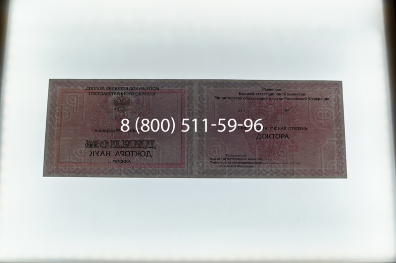 Заказать Диплом доктора наук 2007 в Новосибирске