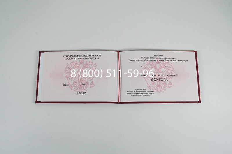 Заказать Диплом доктора наук 2007 в Новосибирске