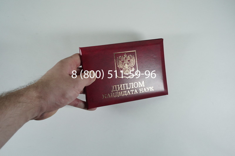Диплом кандидата наук 2010 в Новосибирске