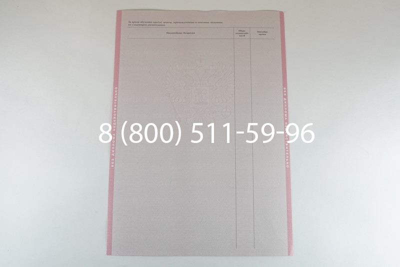 Диплом колледжа 2003-2006 годов в Новосибирске