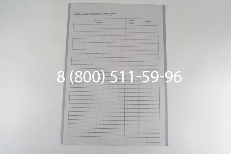 Диплом колледжа 2007-2010 годов в Новосибирске