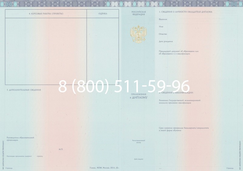 Заказать Диплом о высшем образовании 2014-2026 годов в Новосибирске