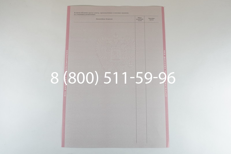 Диплом о среднем образовании 2003-2006 годов в Новосибирске