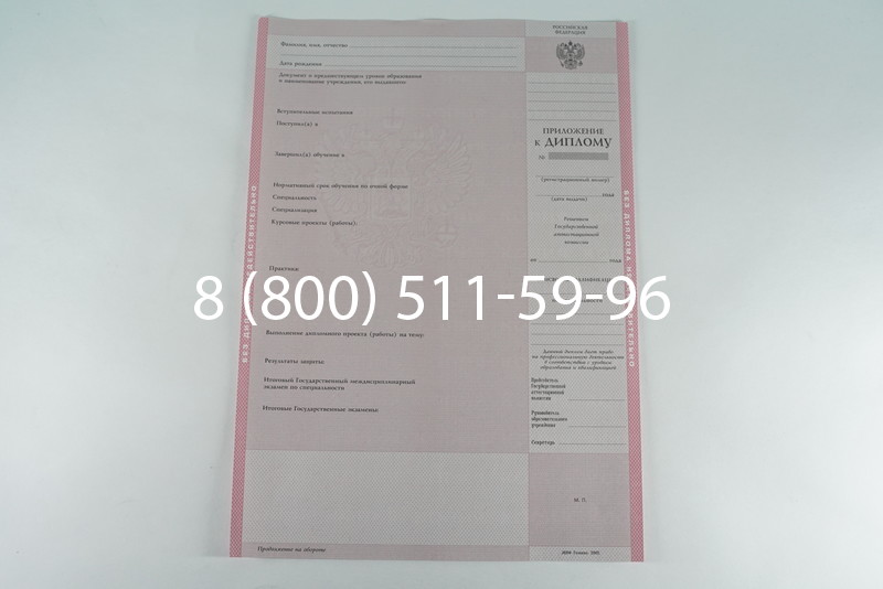 Диплом о среднем образовании 2003-2006 годов в Новосибирске