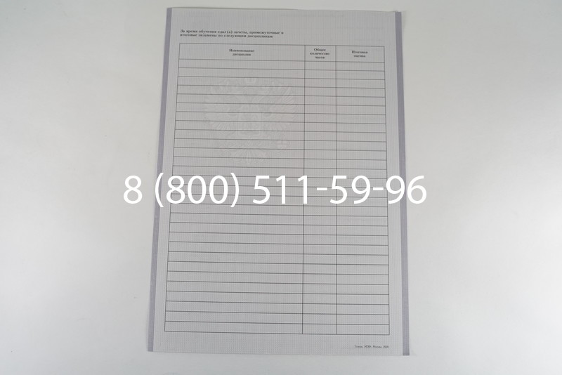 Диплом о среднем образовании 2007-2010 годов в Новосибирске