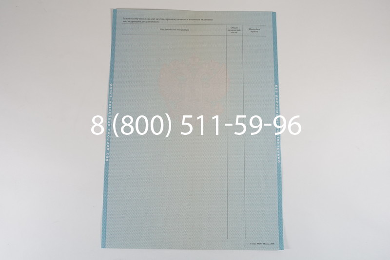 Диплом о высшем образовании 2010-2011 годов в Новосибирске