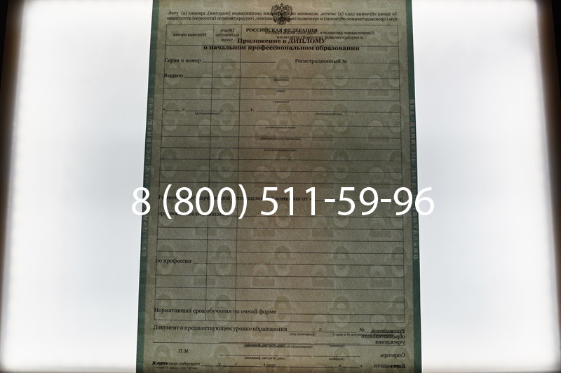 Заказать Диплом ПТУ 2014-2026 года в Новосибирске