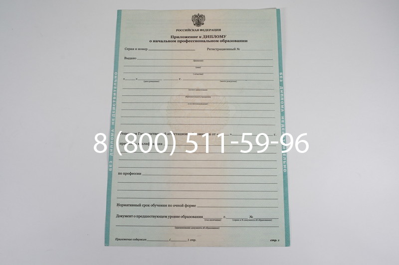 Диплом ПТУ 2014-2026 года в Новосибирске