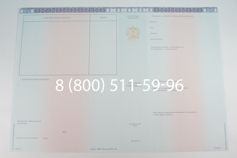 Диплом специалиста 2014-2026 года в Новосибирске