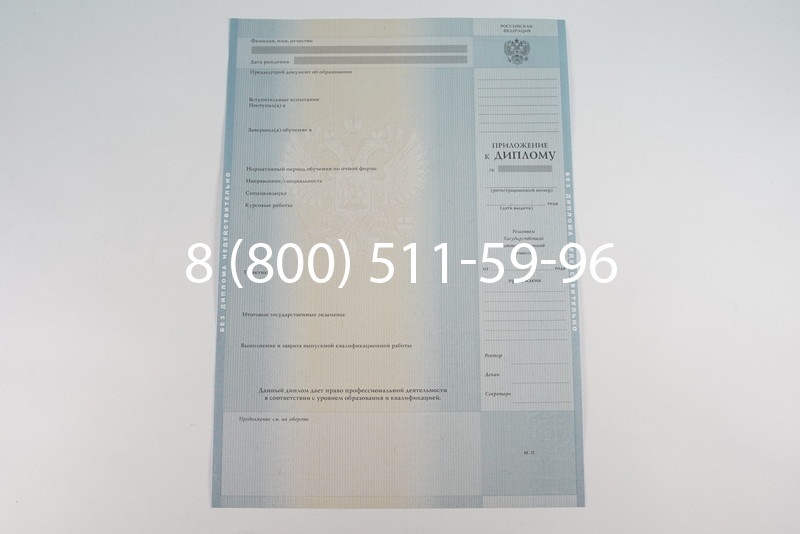 Диплом специалиста 2012-2013 годов в Новосибирске