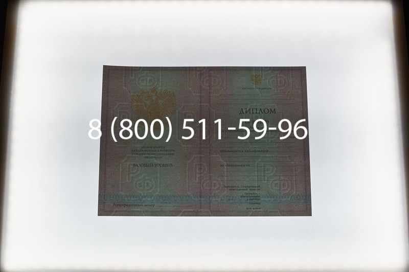 Заказать Диплом техникума 2003-2006 годов в Новосибирске