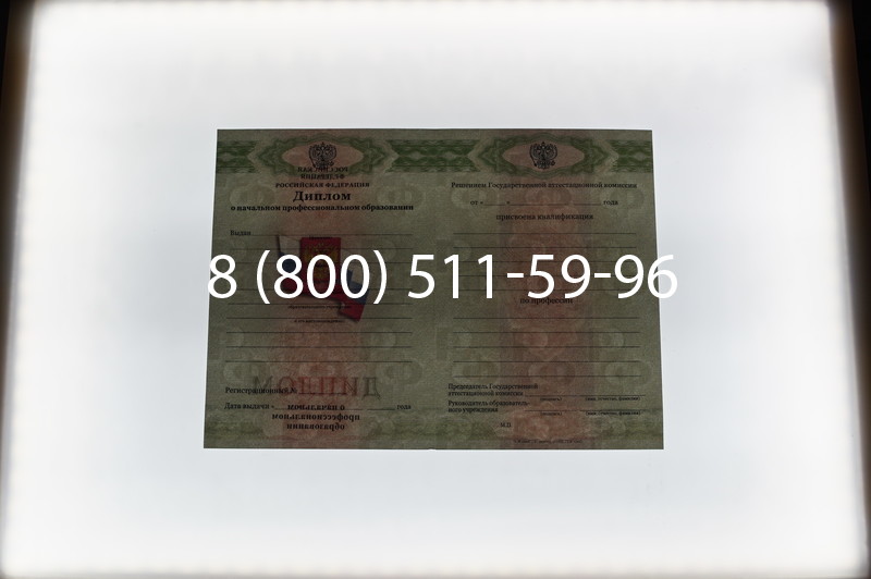 Заказать Диплом училища 2010 год в Новосибирске