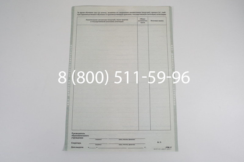 Диплом училища 2010 год в Новосибирске