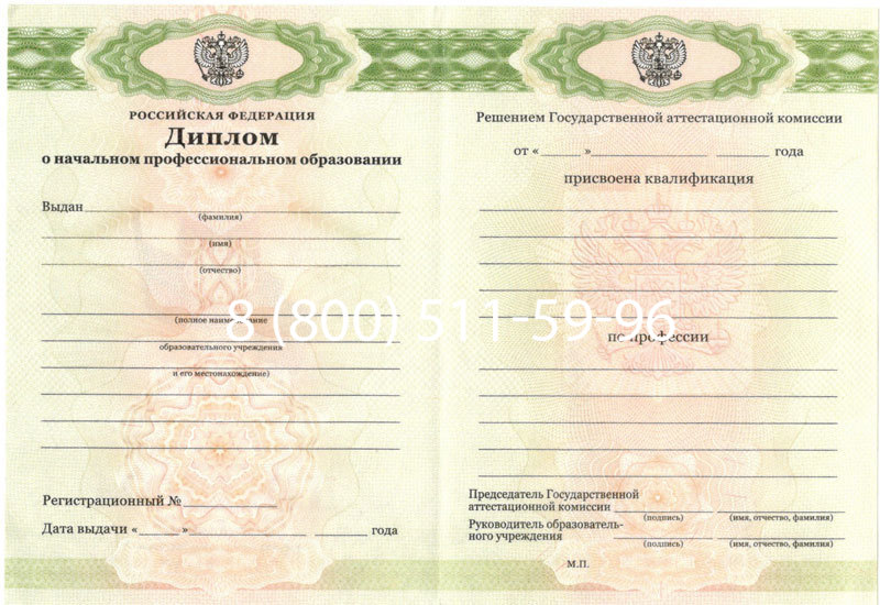 Купить Диплом училища 2010 год в Новосибирске